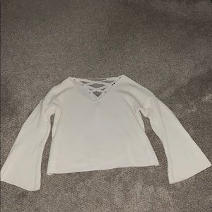 Top Shop Lattice Back Sweater